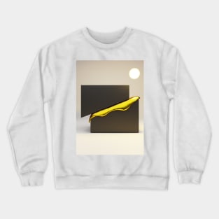 Golden black and white separate cubes Crewneck Sweatshirt